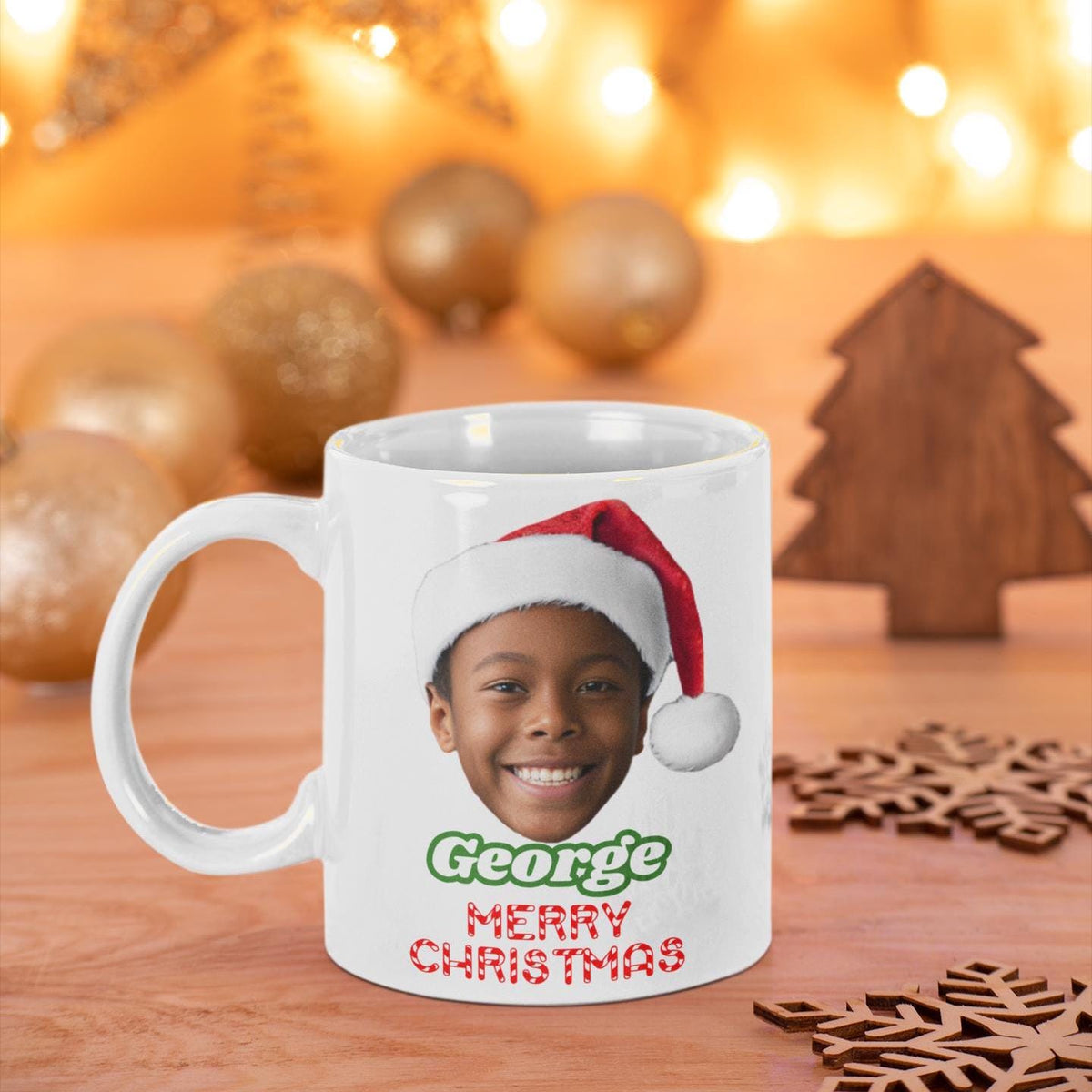 Merry Christmas Mug | Santa Selfie Cup | Funny Christmas Gift | Holiday Mug | Custom Santa Claus Design | Christmas Gift Mug