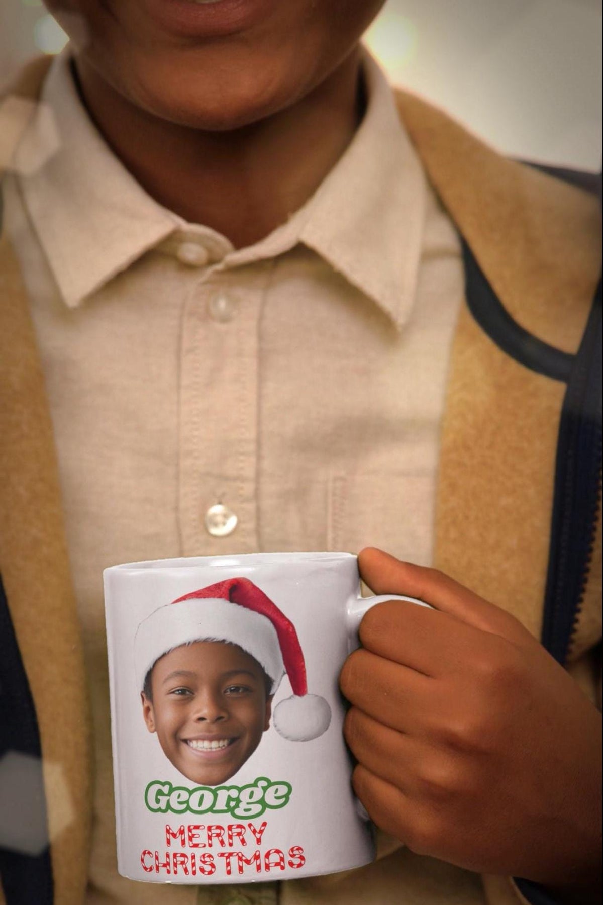 Merry Christmas Mug | Santa Selfie Cup | Funny Christmas Gift | Holiday Mug | Custom Santa Claus Design | Christmas Gift Mug