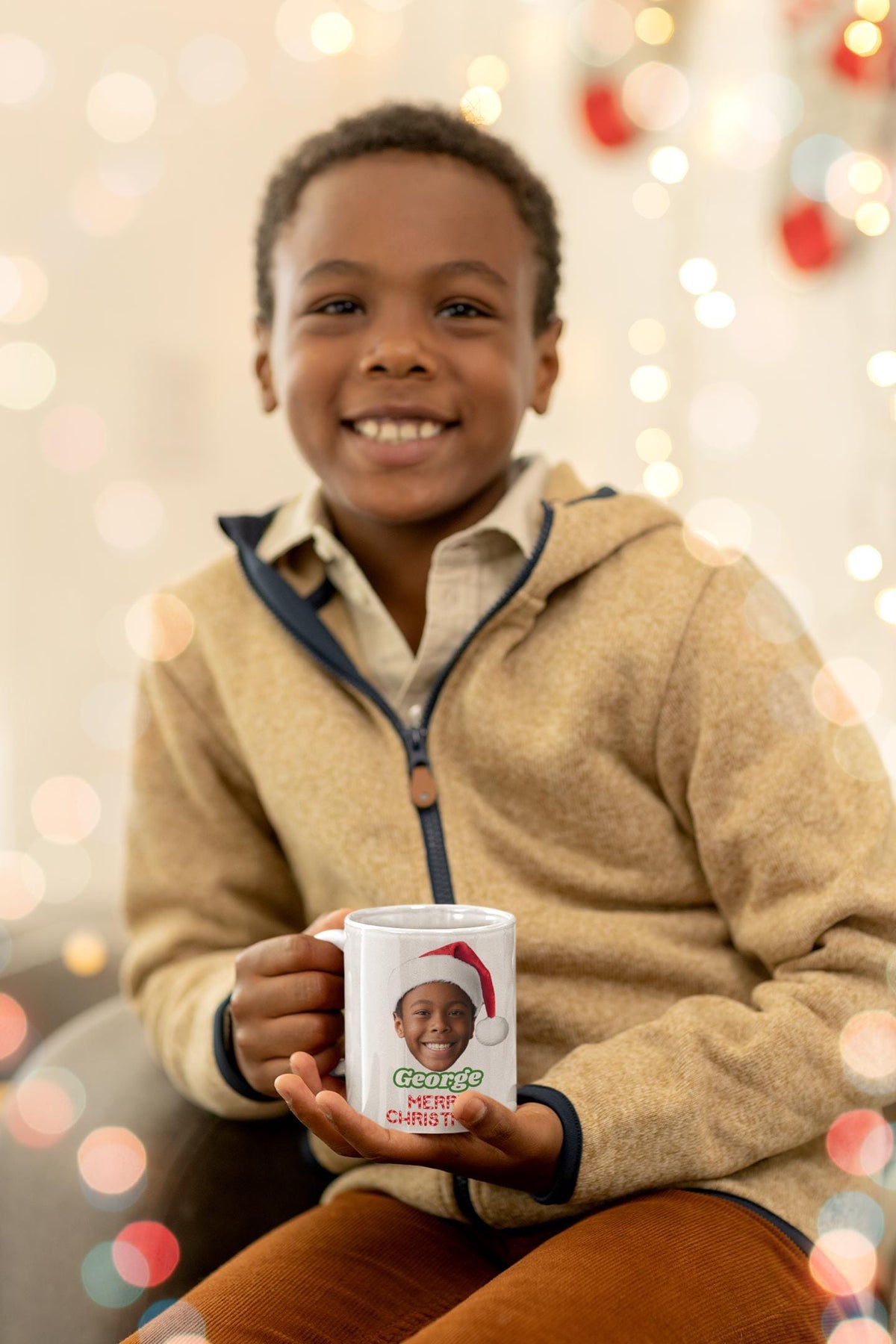 Merry Christmas Mug | Santa Selfie Cup | Funny Christmas Gift | Holiday Mug | Custom Santa Claus Design | Christmas Gift Mug