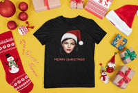 Merry Christmas Shirt | Santa Shirt Selfie | Funny Christmas Tee | Holiday Outfit | Custom Santa Claus Design | Christmas Gift Tee