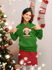 Merry Christmas Youth Hoodie | Santa Selfie Kids Hoodie | Funny Xmas Gift | Holiday Hoodie | Custom Santa Design | Christmas Gift for Kids