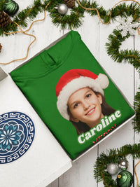 Merry Christmas Youth Hoodie | Santa Selfie Kids Hoodie | Funny Xmas Gift | Holiday Hoodie | Custom Santa Design | Christmas Gift for Kids