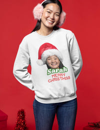 Merry Christmas Sweatshirt | Santa Selfie Pullover | Funny Xmas Gift | Holiday Sweatshirt | Custom Santa Design | Christmas Gift for All