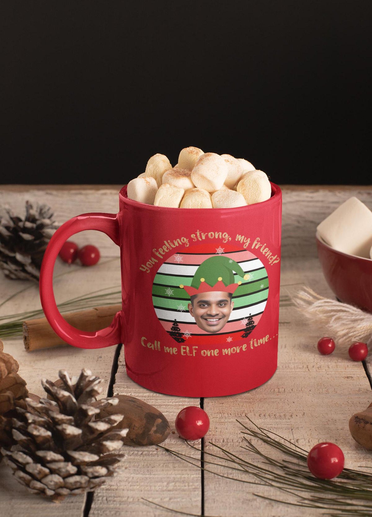 Elf Movie Mug | Custom Elf Design | Funny Christmas Gift | Holiday Mug with Name | Personalized Hot Cocoa Mug | Christmas Gift