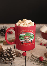 Elf Movie Mug | Custom Elf Design | Funny Christmas Gift | Holiday Mug with Name | Personalized Hot Cocoa Mug | Christmas Gift