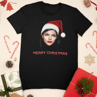 Merry Christmas Shirt | Santa Shirt Selfie | Funny Christmas Tee | Holiday Outfit | Custom Santa Claus Design | Christmas Gift Tee