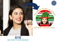 Elf Movie Inspired Digital Art | Custom Elf Portrait | Funny Christmas Gift | Holiday Wall Art | Personalized Printable | Xmas Decor